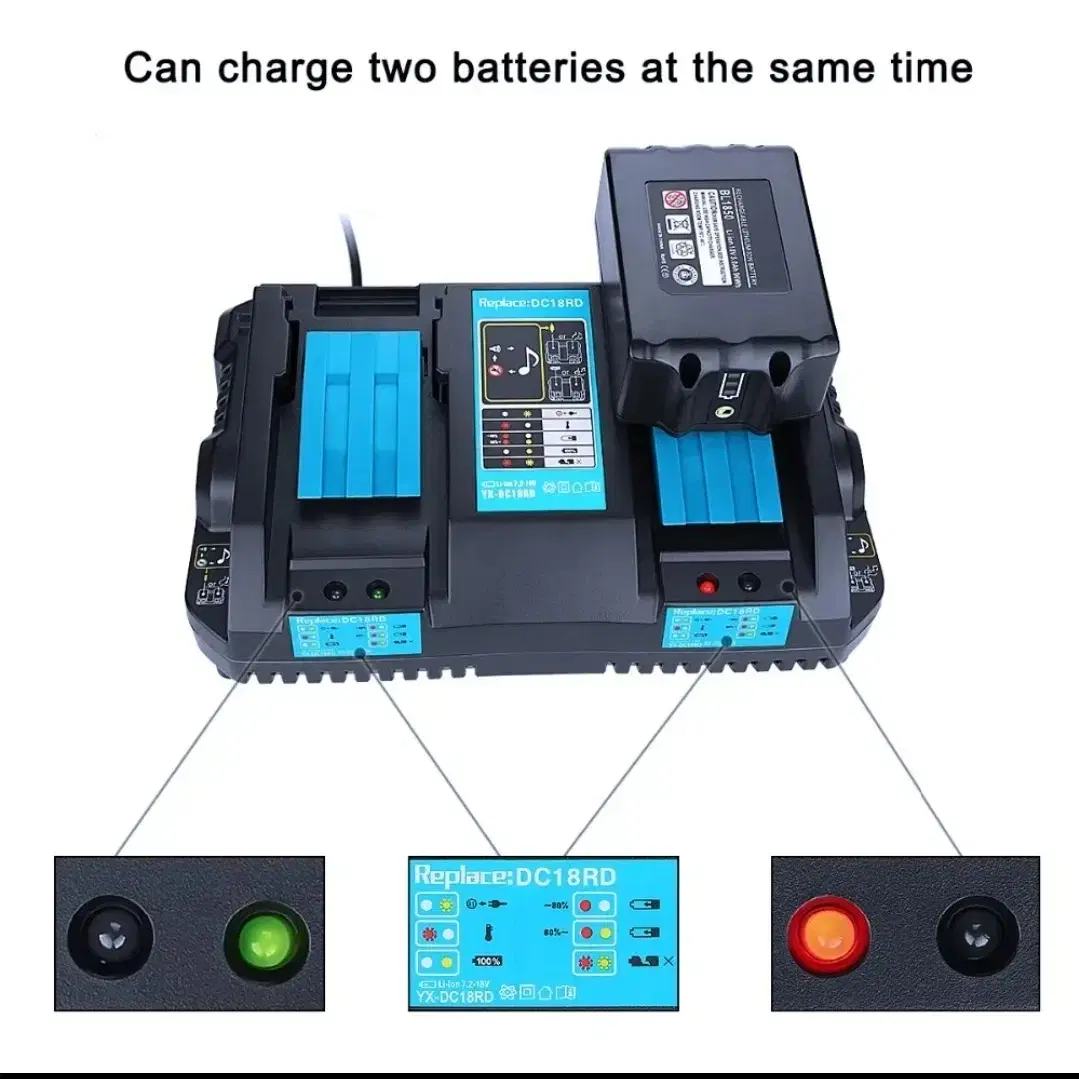 마끼다 호환 듀얼 충전기 18V 6A (무료배송)