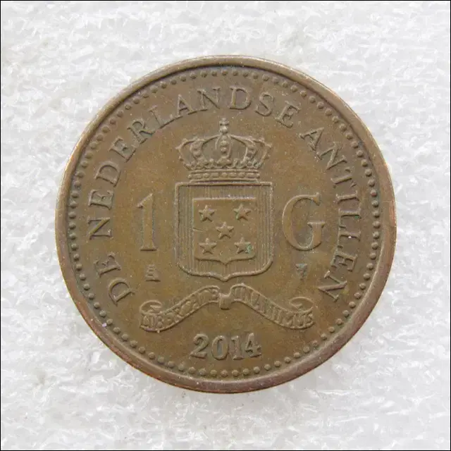 [Coins, Foreign Coins] Netherlands Antillean 2014 1 Gulden (195)