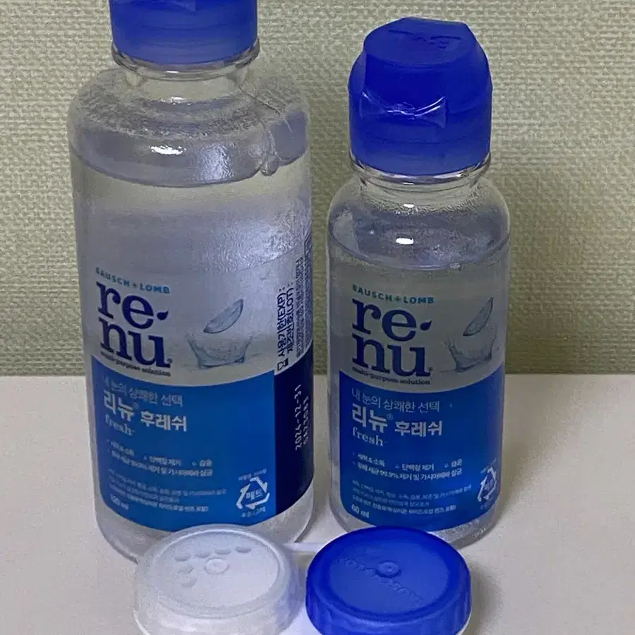 리뉴 후레쉬 120ml, 60ml, 렌즈통