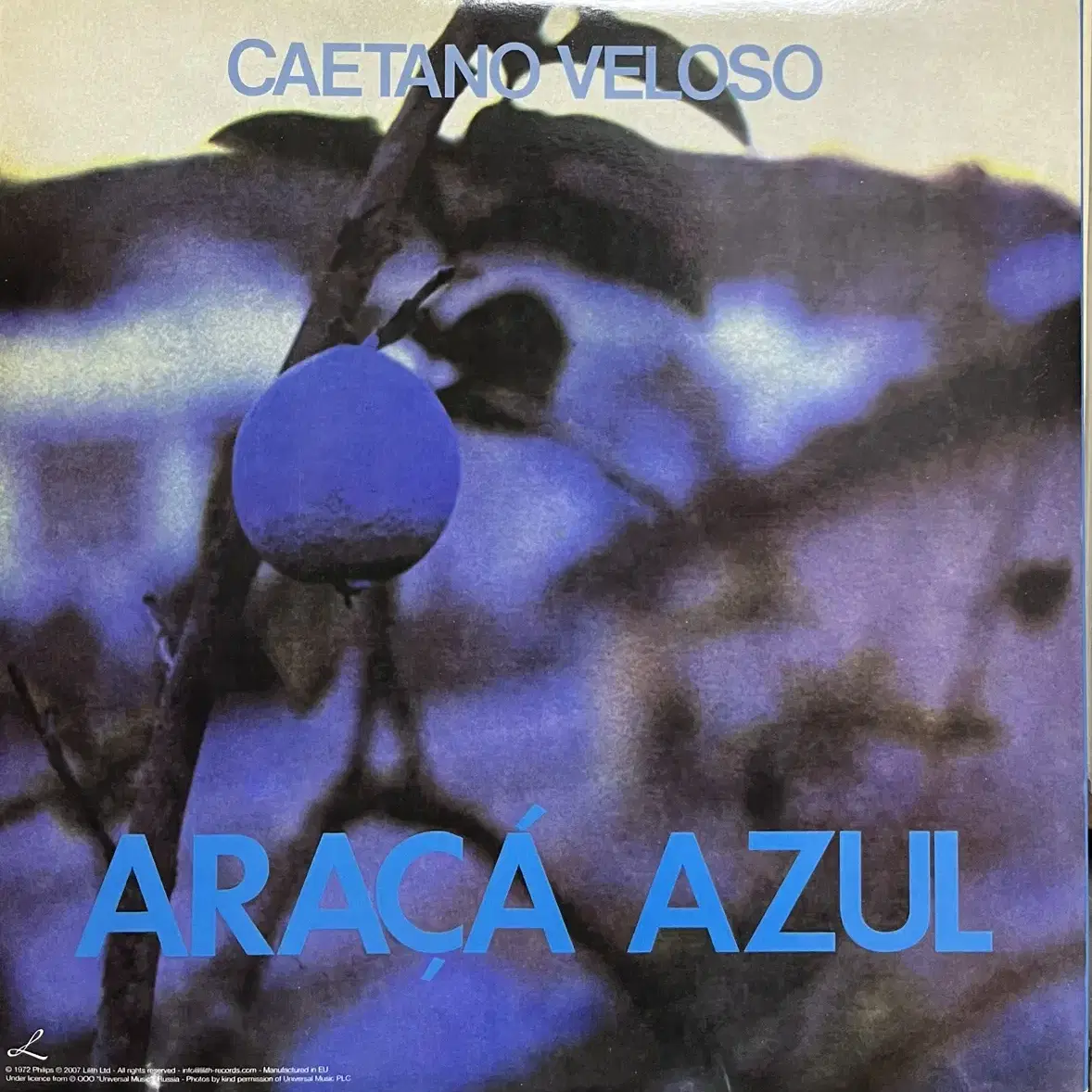 카에타노 벨로조 Caetano Veloso -Araca Azul lp