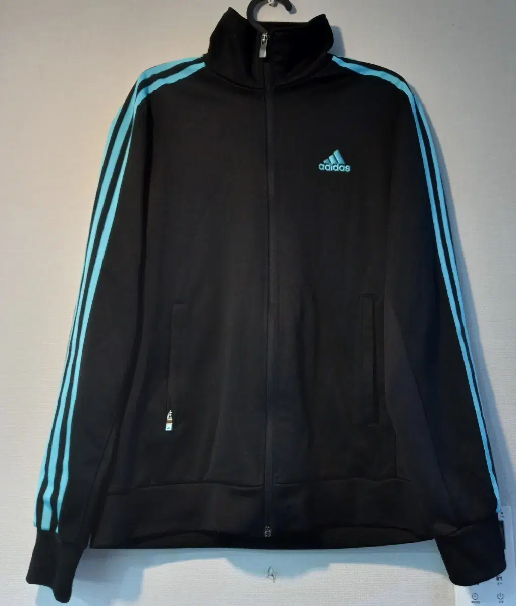 Adidas Colossal Black Skyblue Gumshoe Track Top Jersey Zip Up 90