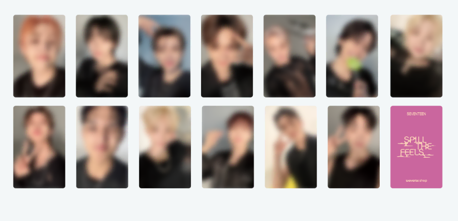 Seventeen Weavers/Yes24 fansign unreleased photocard wts. Seventeen