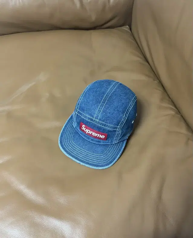 Supreme 슈프림 데님 캠프캡 모자 (Washed Denim)