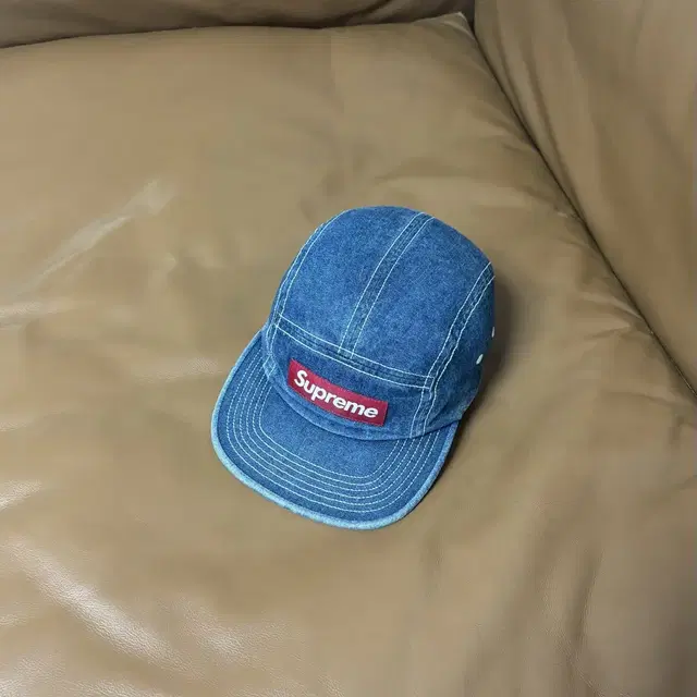 Supreme 슈프림 데님 캠프캡 모자 (Washed Denim)