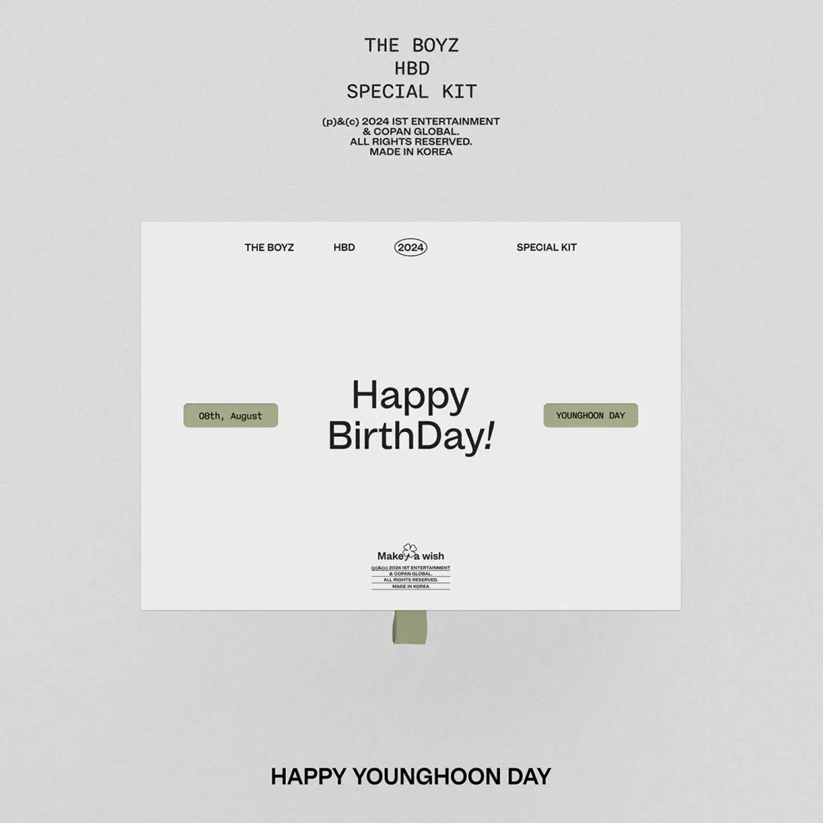 The Boyz younghoon Birthday Kit WTS