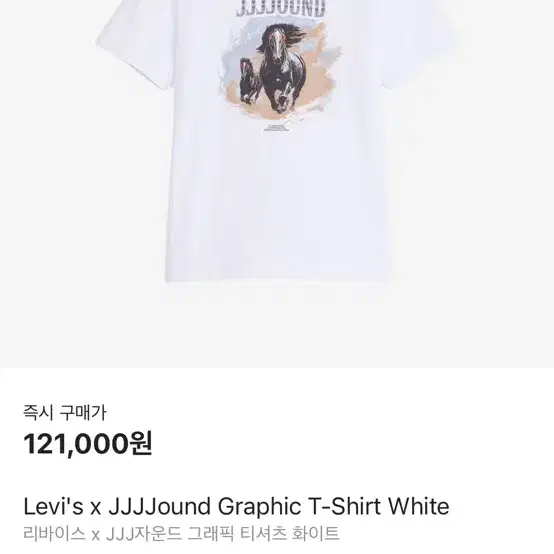 리바이스 자운드 반팔 화이트 JJJJound Levis