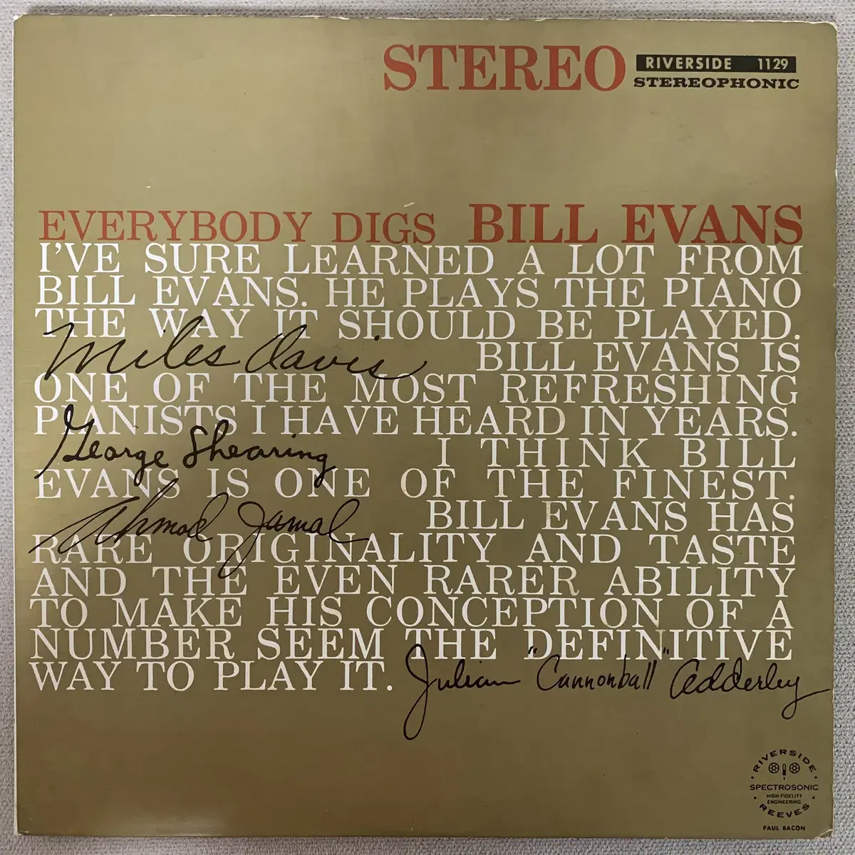 [JAZZ] Bill Evans Trio - Everybody Digs