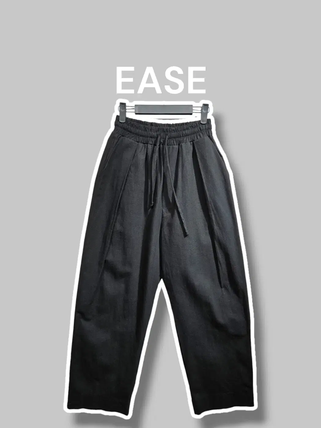 L/ EASE Ease Linen Wide Pants Black /925