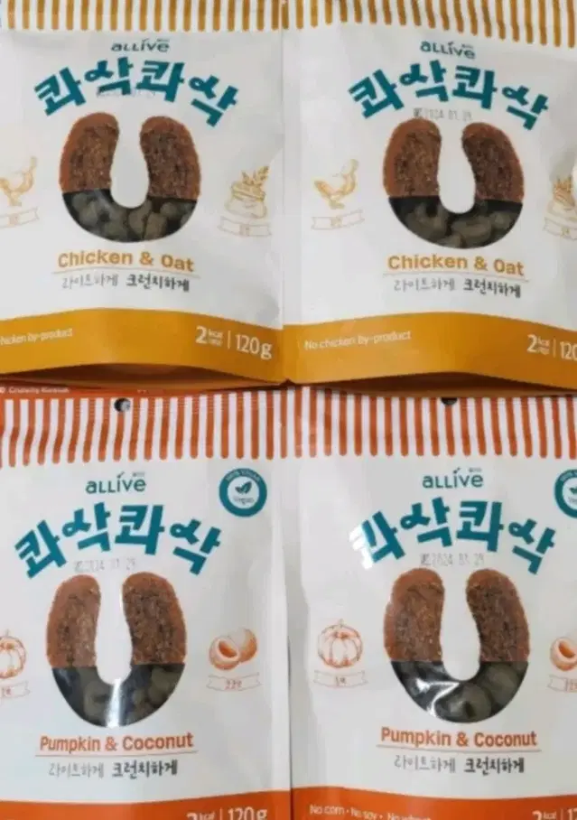 강아지 간식 콰삭콰삭 120g 4봉