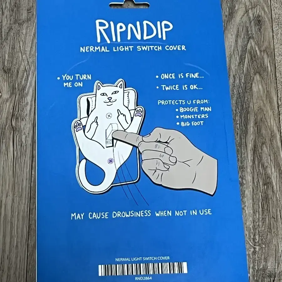 립앤딥 ripndip 너멀 라이트 스위치 커버 switch cover