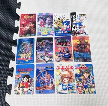 SEGA 메가 드라이브 카트리지형 IC 스티커 새상품 전 종류 컴프