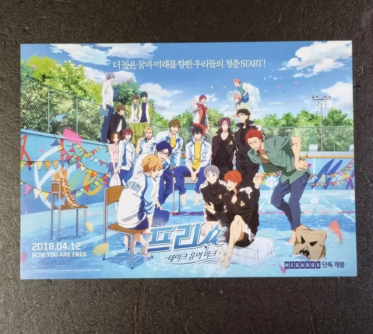 [영화팜플렛] 극장판 프리 free! 테이크유어마크 (2018)영화전단지