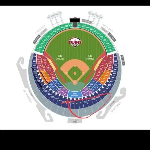 9/25 한화vs엘지 315블록3열 단석 판매합니다