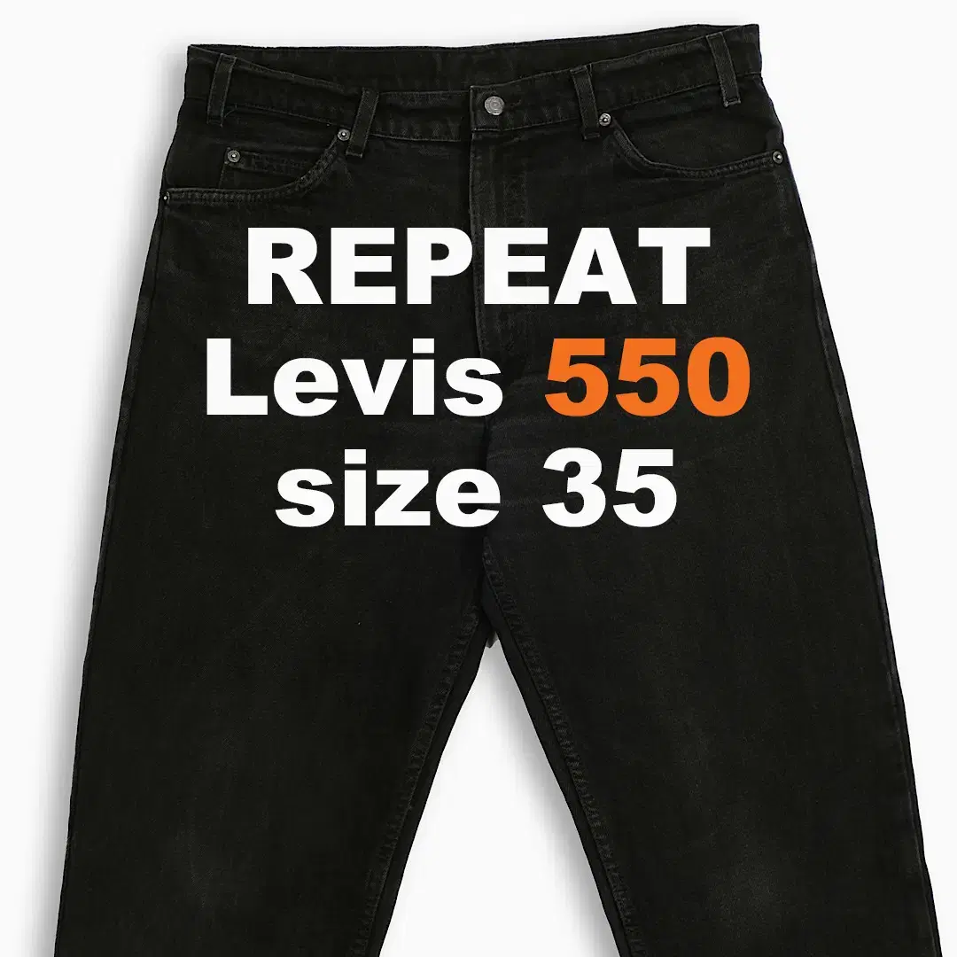 Levi's 550 Orangetap Ebony 90s 35 Inch OR5503697