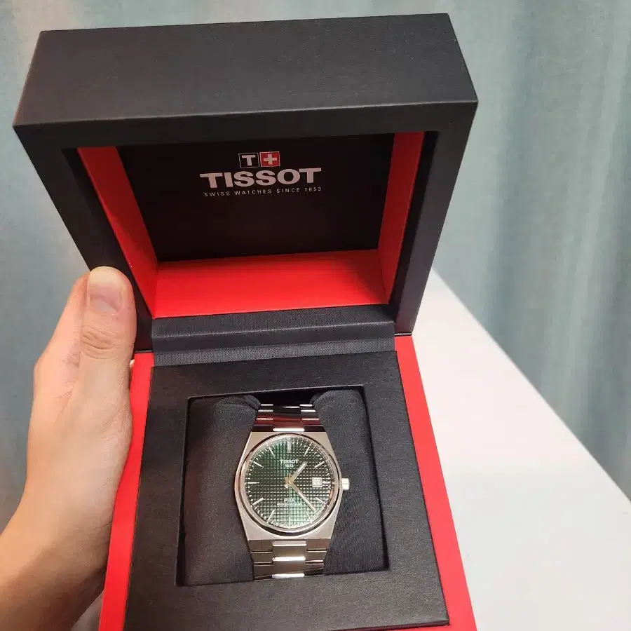 티쏘 prx 파워매틱 녹판 40mm