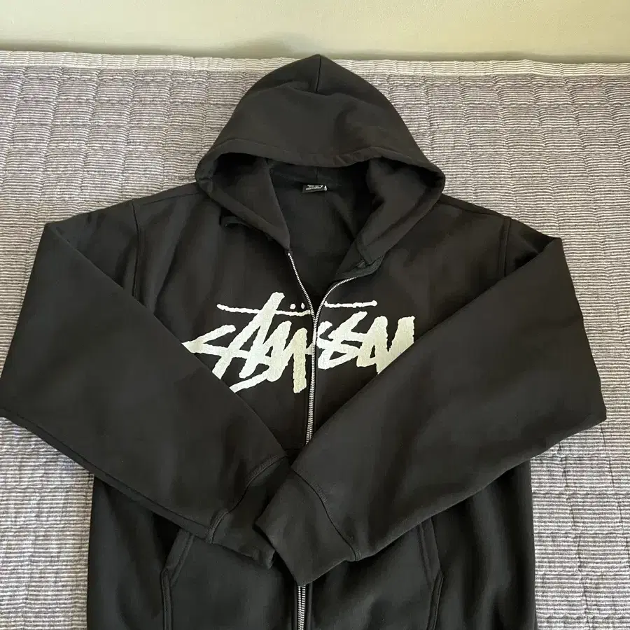 Stussy Stock Zip Hoodie Black[XL]