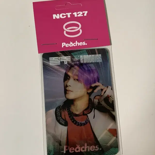 NCT127 x peaches 피치스 도원 질주 렌티큘러 포카 해찬