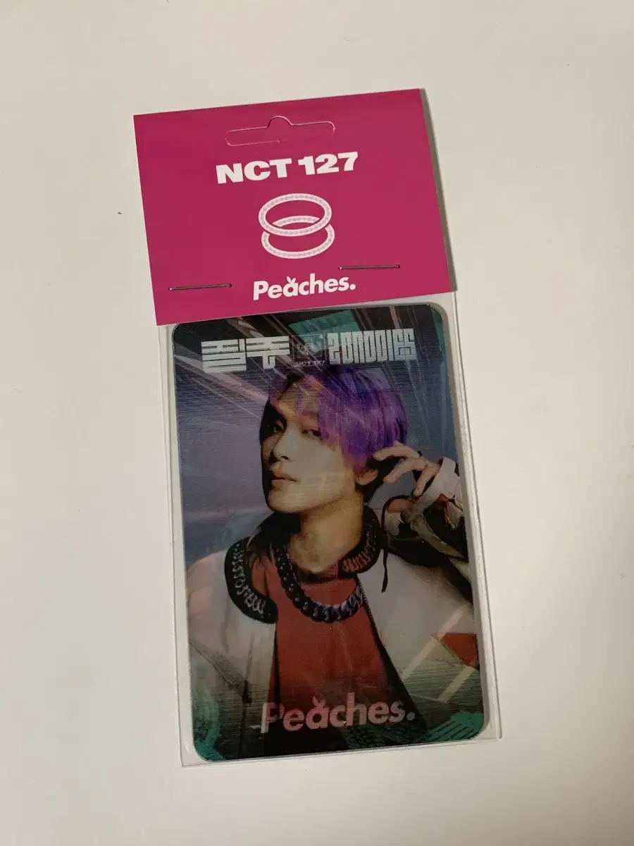 NCT127 x peaches 피치스 도원 질주 렌티큘러 포카 해찬