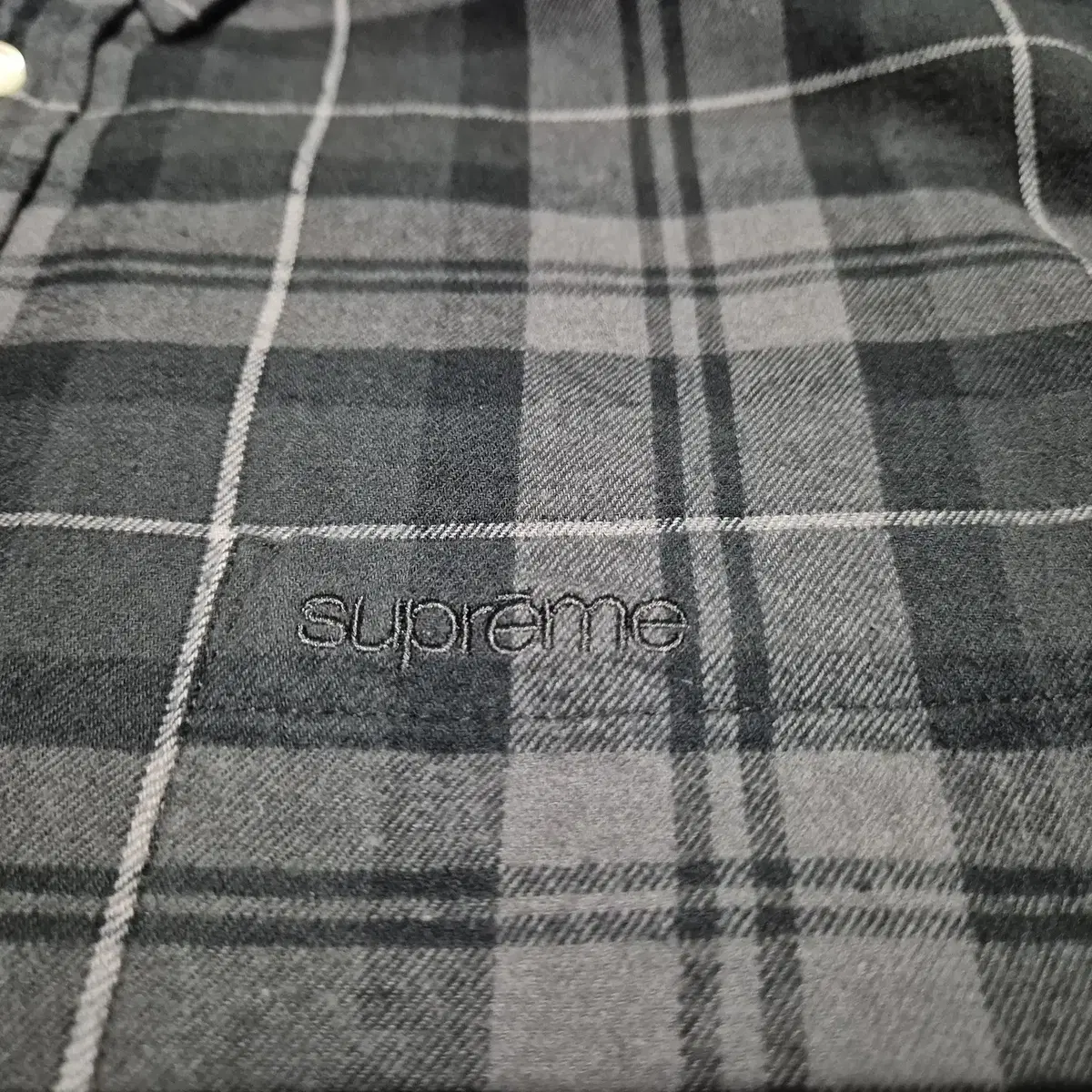 Supreme 슈프림 24FW 플라넬셔츠 블랙