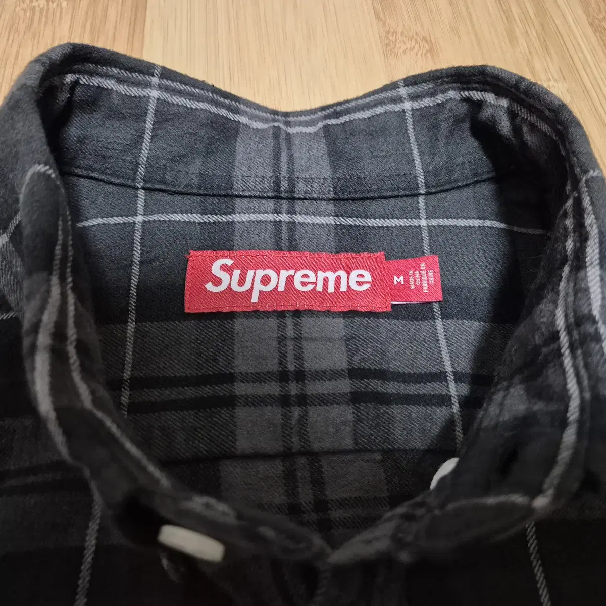 Supreme 슈프림 24FW 플라넬셔츠 블랙