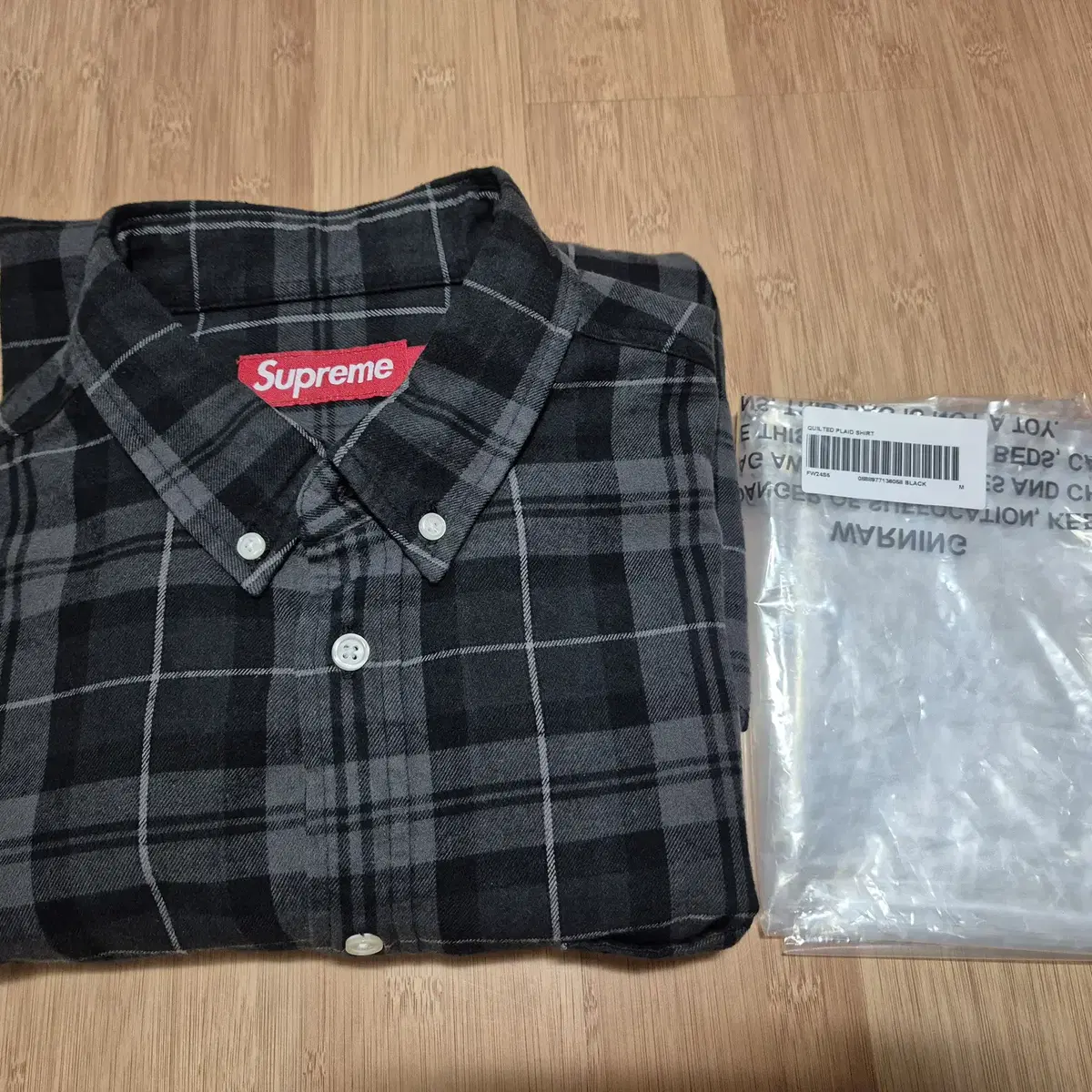 Supreme 슈프림 24FW 플라넬셔츠 블랙