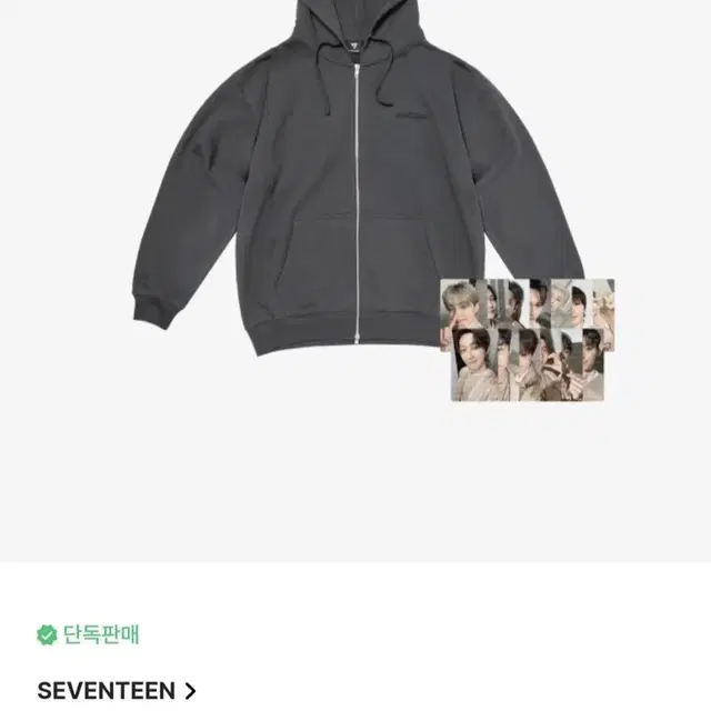 세븐틴 고양콘 SEVENTEEN RIGHT HERE 후드집업 포카 분철