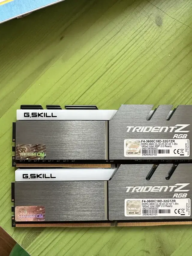 Gskill 지스킬 트라이던트 z 3600mhz cl18 16x2ea