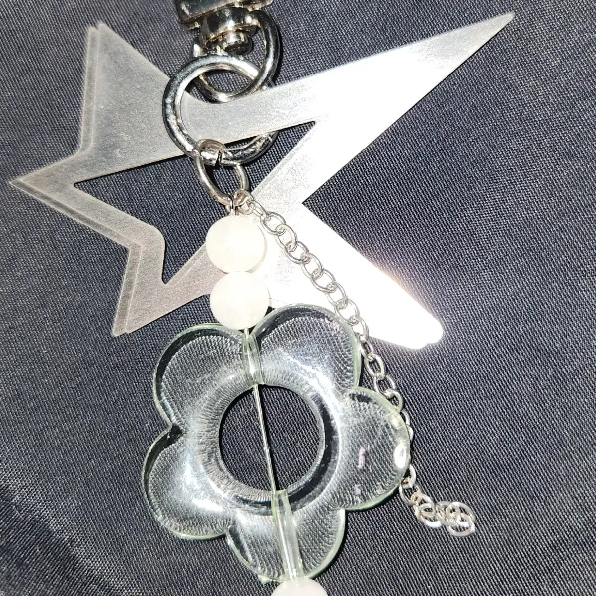 Vintage metal star Keyring y2k 빈티지 비즈 키링