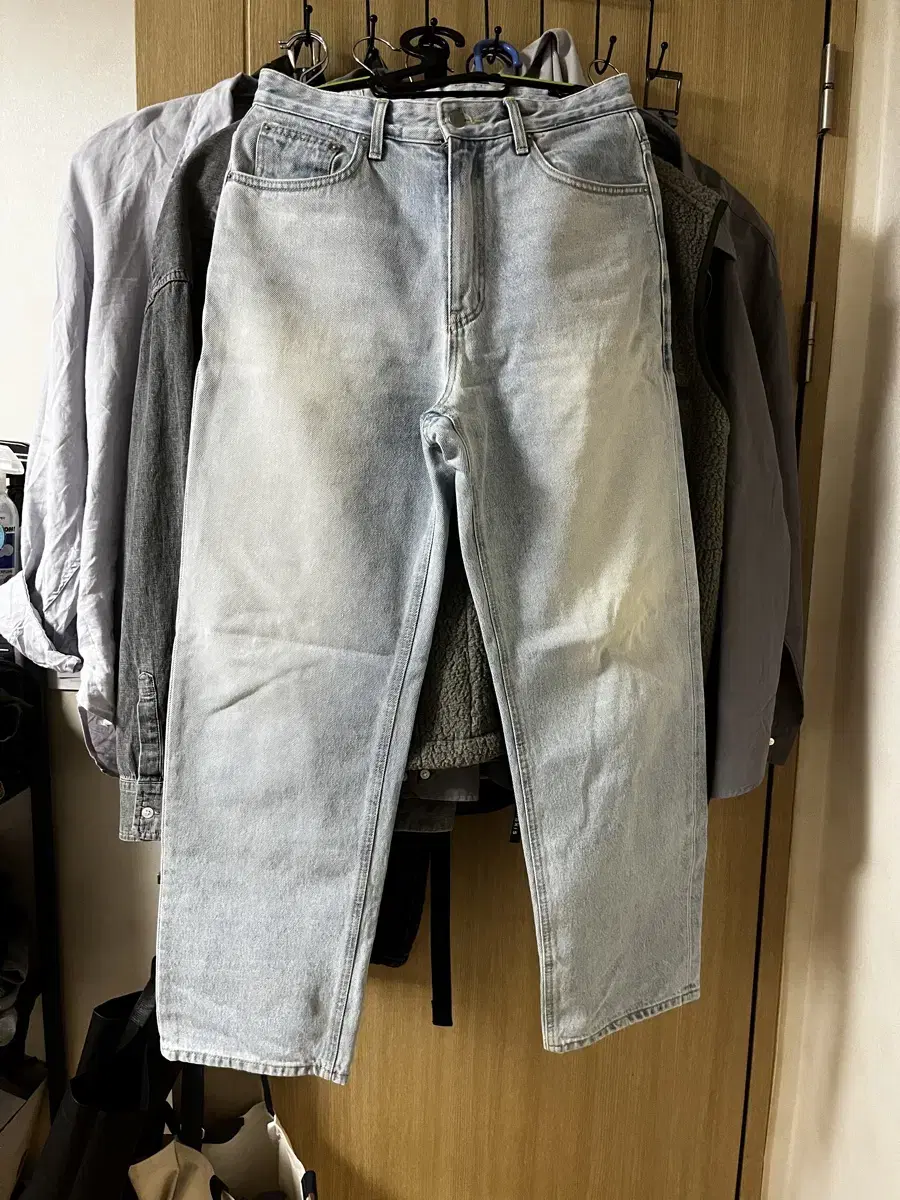 In-the-Low Bleached Denim 1 size