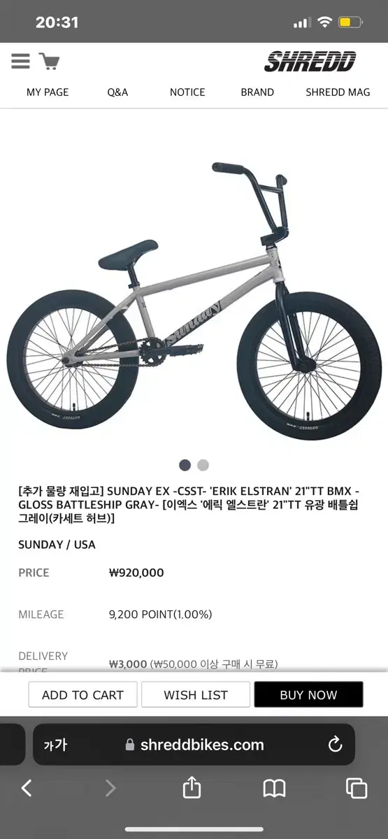 선데이 BMX EX (SUNDAY BMX)자전거