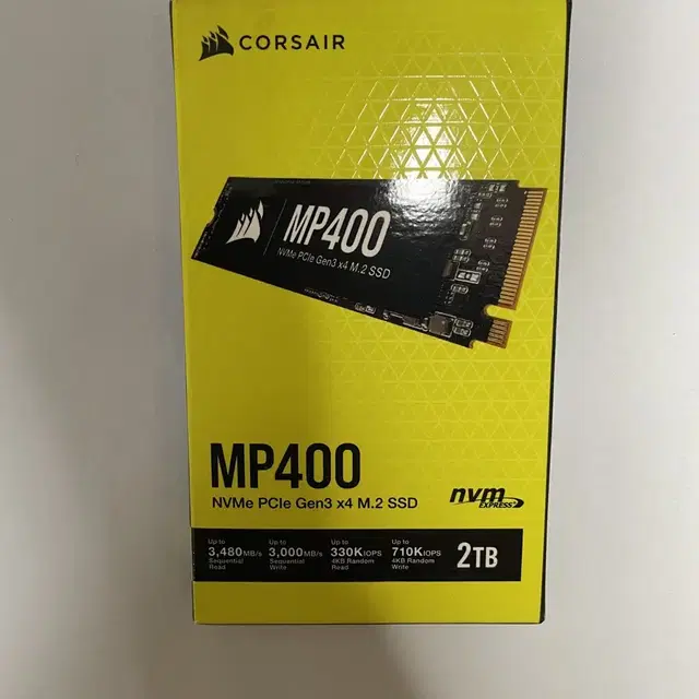 커세어 Corsair MP400 SSD 2TB 2테라 맥부팅 가능