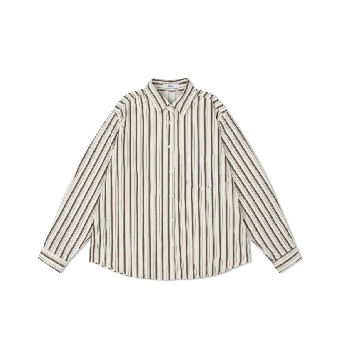 블리시 blishy vintage striped shirt (brown)