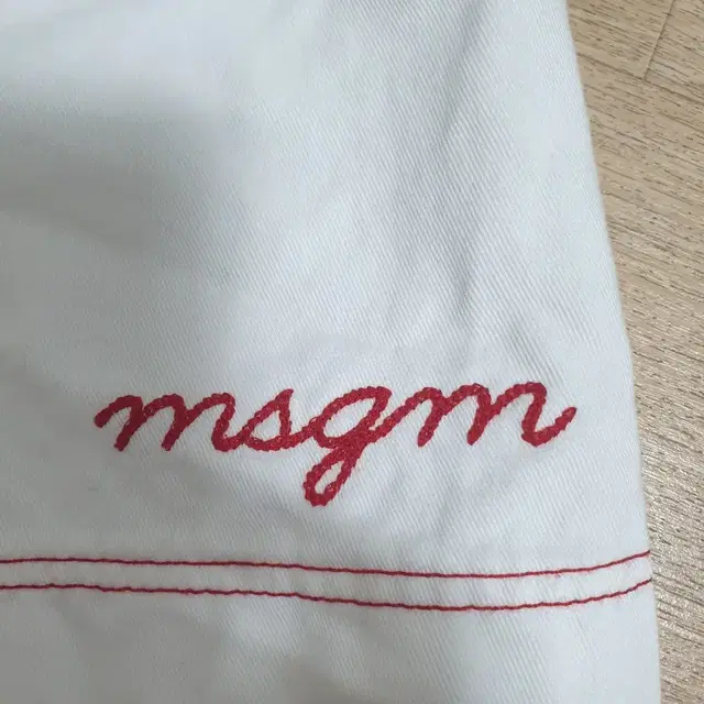 MSGM  화이트데님 미니스커트 치마 25