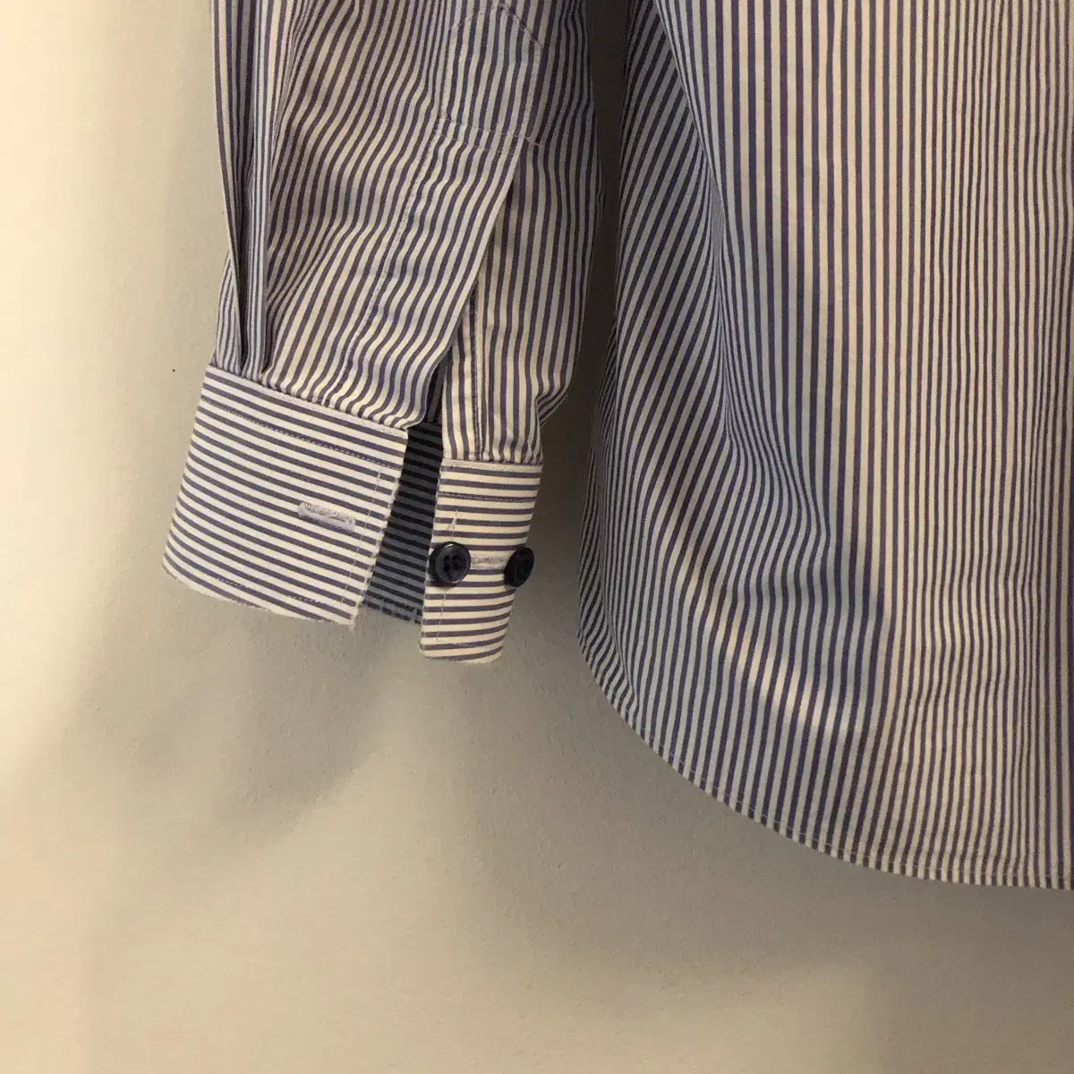 Vintage Renoma paris blue stripe shirt