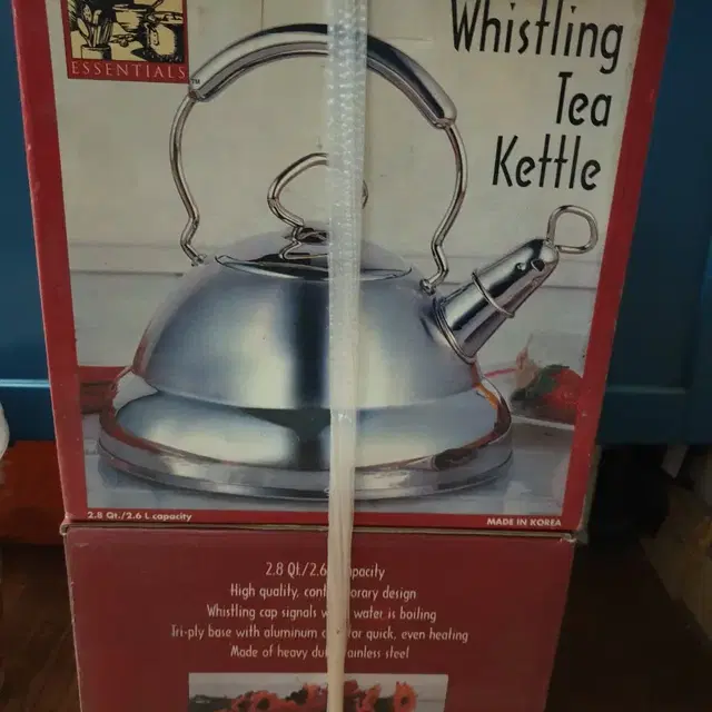 whistling tea kettle 휘파람 주전자 미개봉 새상품