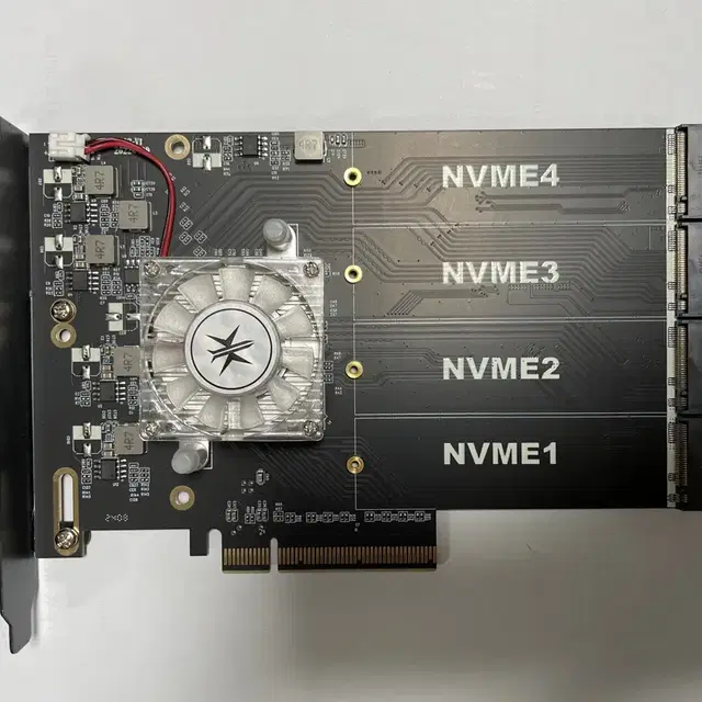 Nvme M.2 SSD 4개 추가 컨트롤러 맥용 맥프로 Mac