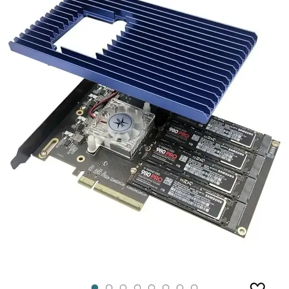 Nvme M.2 SSD 4개 추가 컨트롤러 맥용 맥프로 Mac