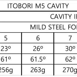 이토보리 Mark5 MXH 크롬 블랙라인 단조 아이언 세트 5-PW