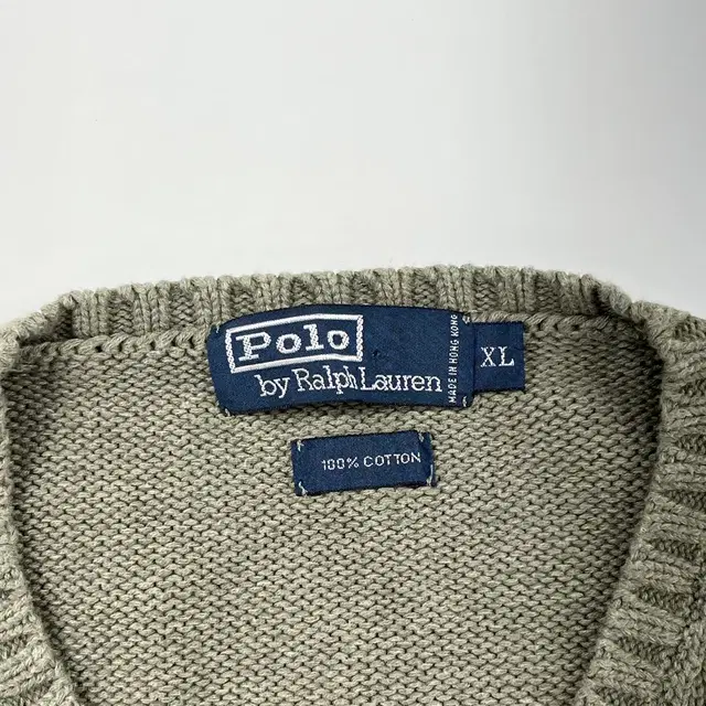 XL 폴로 카키 그린 니트.Polo(CT424)