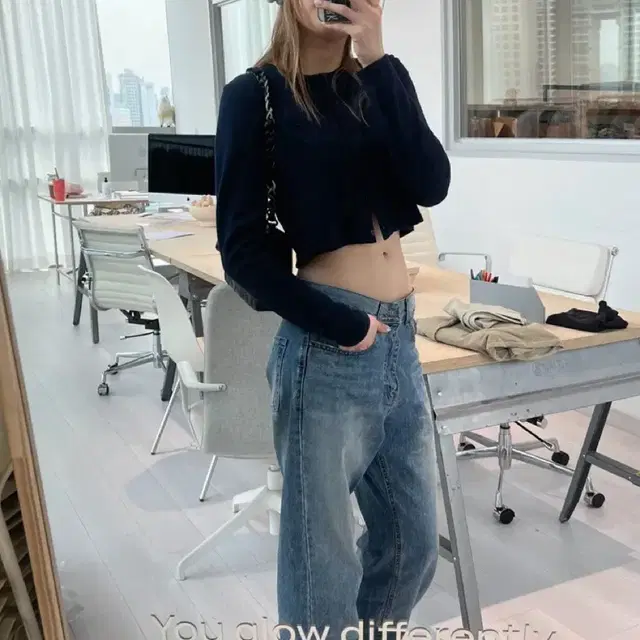 글로니 가디건 EDDY KNIT TOP (NAVY)