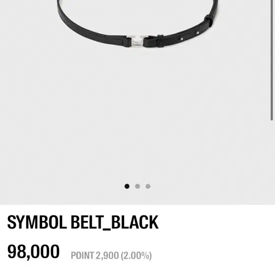 로우클래식 SYMBOL BELT_BLACK