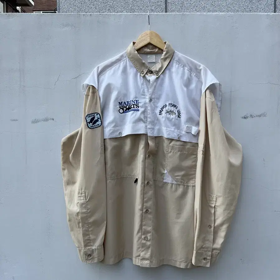 VINTAGE FISHING EMBROIDERY SHIRT 피싱셔츠