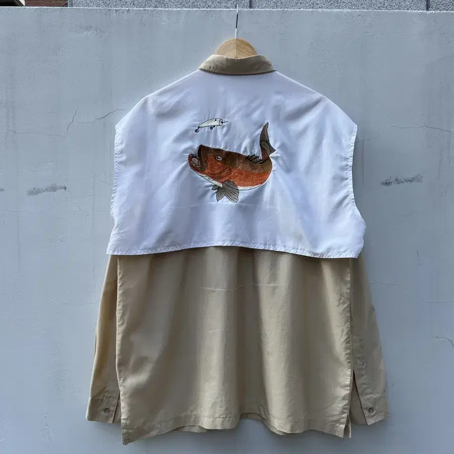 VINTAGE FISHING EMBROIDERY SHIRT 피싱셔츠