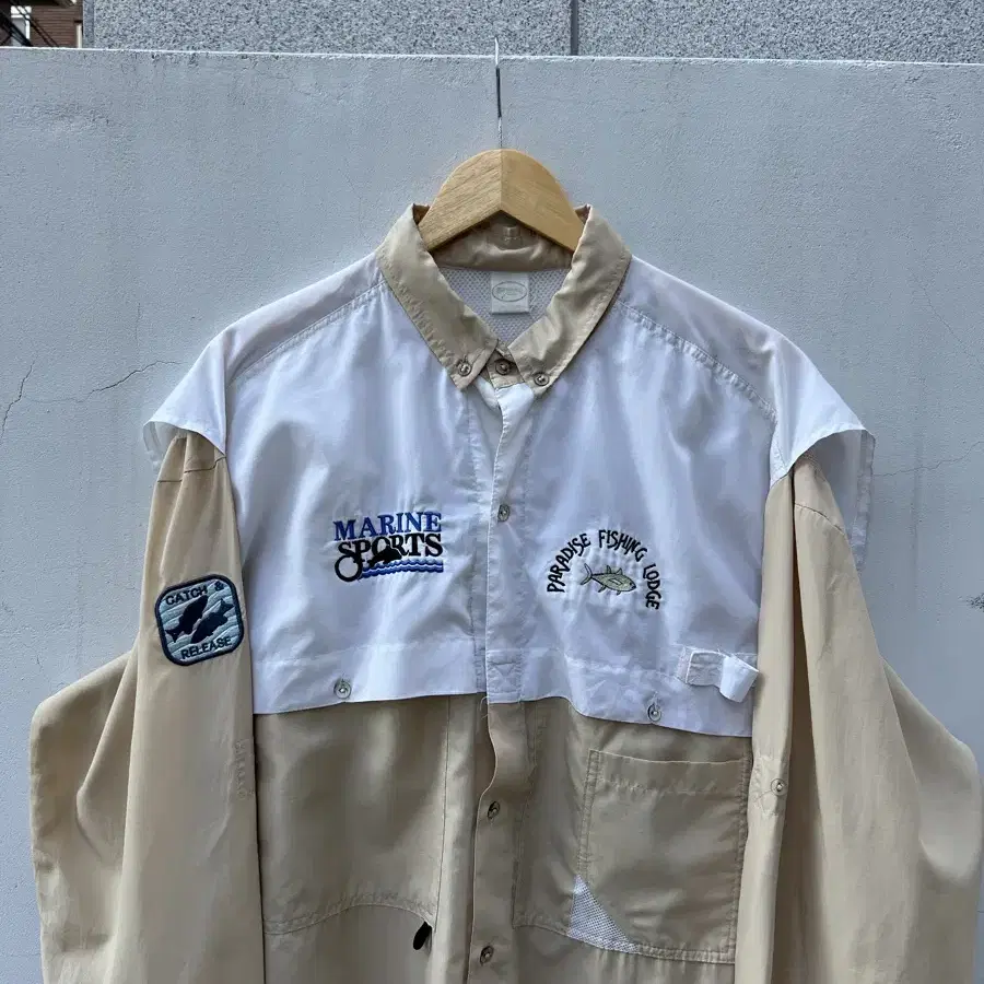 VINTAGE FISHING EMBROIDERY SHIRT 피싱셔츠