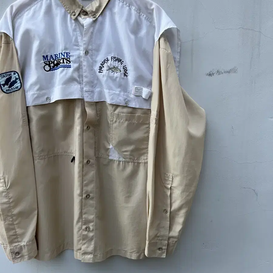 VINTAGE FISHING EMBROIDERY SHIRT 피싱셔츠