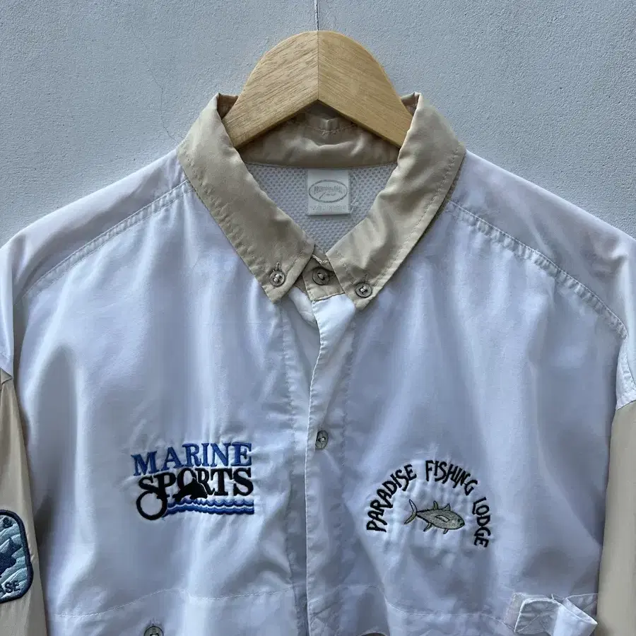 VINTAGE FISHING EMBROIDERY SHIRT 피싱셔츠