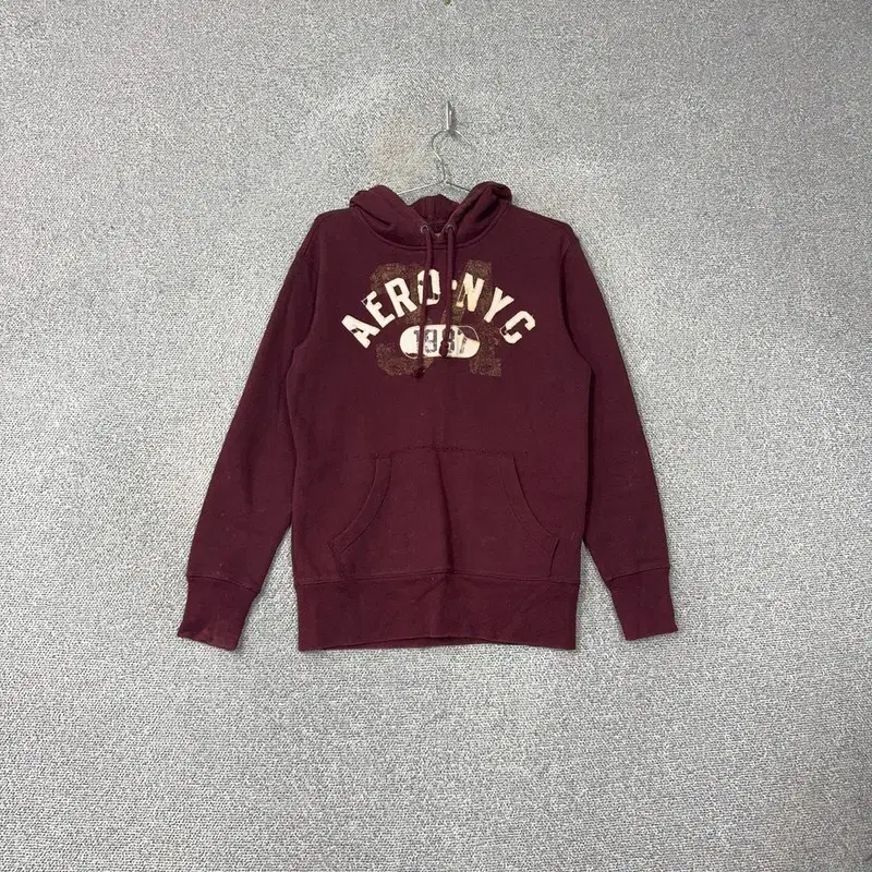 Aeropostable Printed Burgundy Hoodie XS