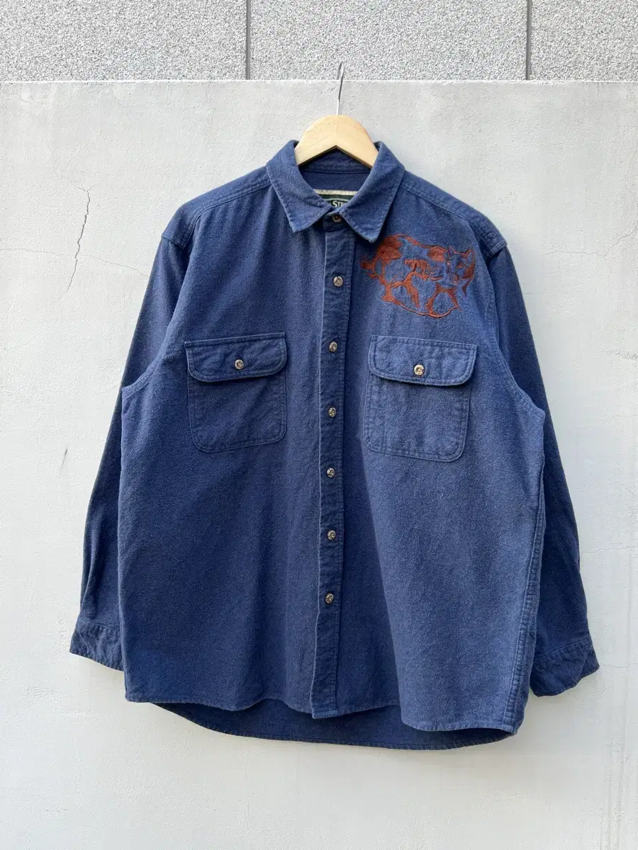 VINTAGE FIELD STREAM FLANNEL 빈티지자수셔츠