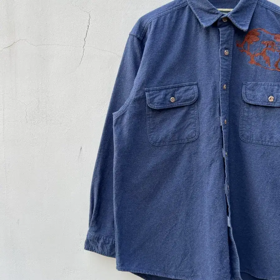 VINTAGE FIELD STREAM FLANNEL 빈티지자수셔츠