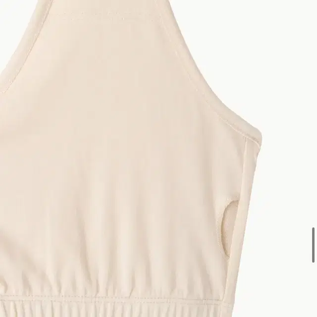 브디무드라 Wrinkle halter tank top_Seadpearl